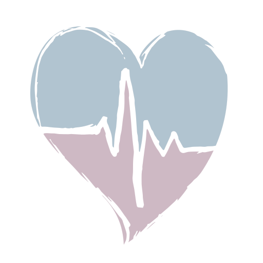 Heart illustration with a sound wave inside it